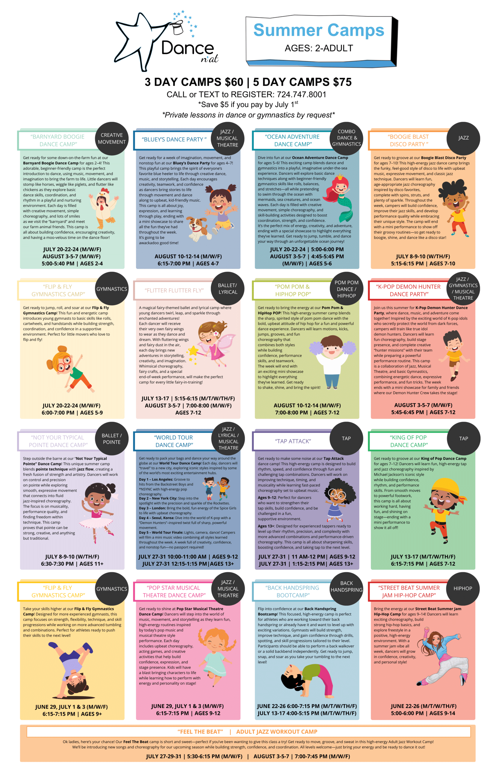 2026 Summer Dance Camps in Hickory, PA